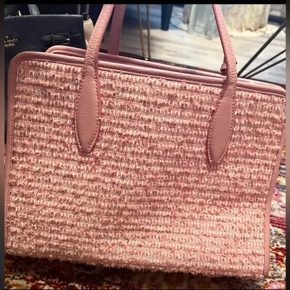 Kate Spade pink tweed tote - Picture 2 of 5